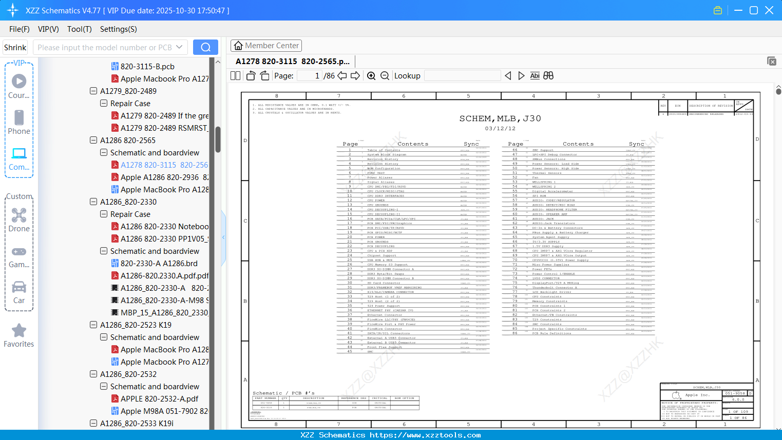Laptop Apple A1278 820-3115 820-2565